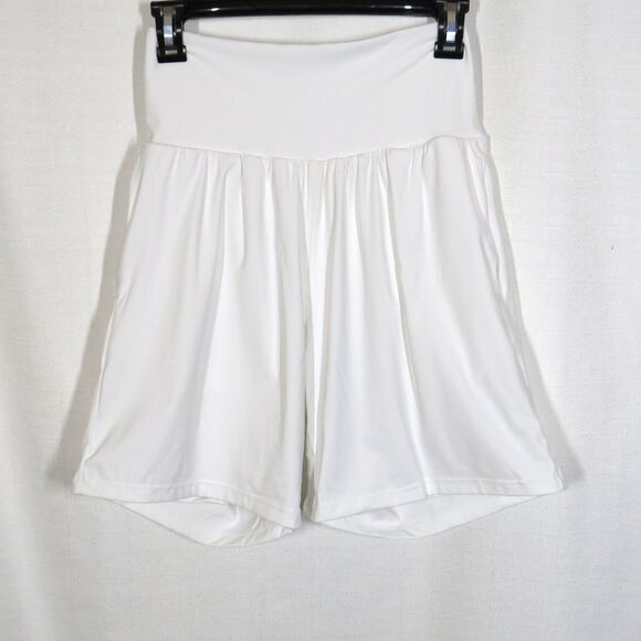 Halara SoftlyZero Airy Super High Waist 2-in-1 Cool Touch 7" Yoga Shorts White M - Picture 2 of 8